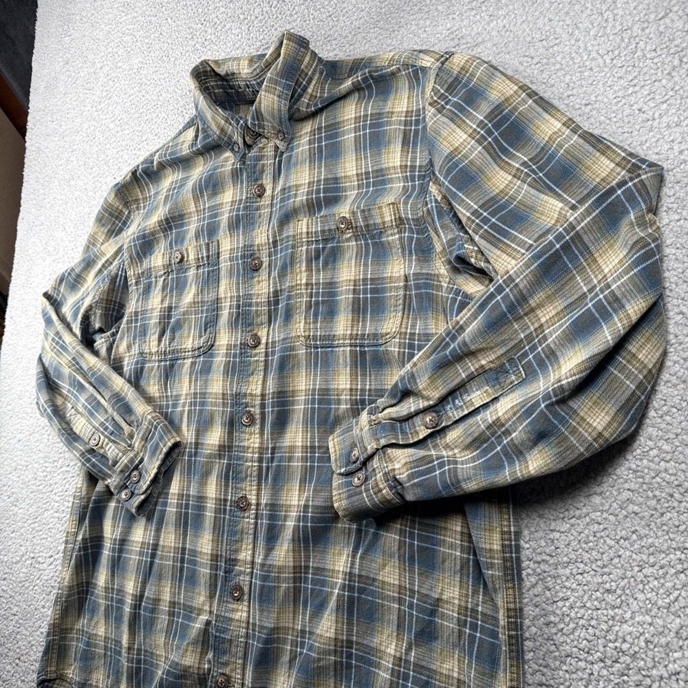 Duluth Shirt Mens XL TALL Free‎ Swingin' Flannel Button Down Plaid Pockets Work - Picture 2 of 14